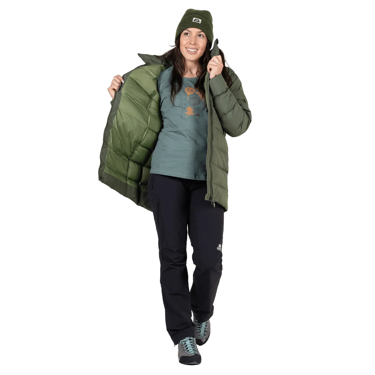 Mountain Equipment Tromso Women's Parka in Buckthorn - Hood On