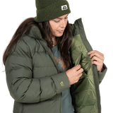 Mountain Equipment Tromso Women's Parka in Buckthorn - Inner Zipped Pocket