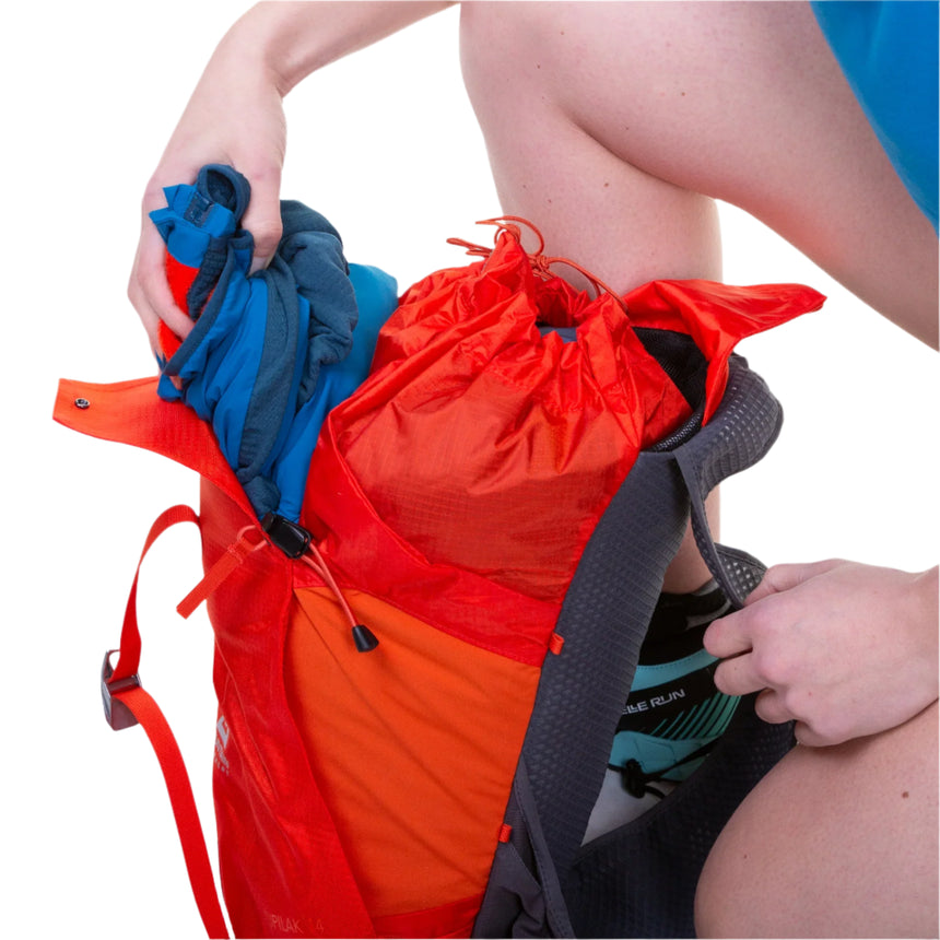 Mountain Equipment Tupilak 14 Vest Pack in Magma - Main Compartment Detail