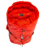 Mountain Equipment Tupilak 37+ Backpack in Magma - Cowl Lid Open Detail