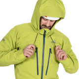 Mountain Equipment Tupilak Men's GORE-TEX Jacket in Vine Green - Hood Close Up Model