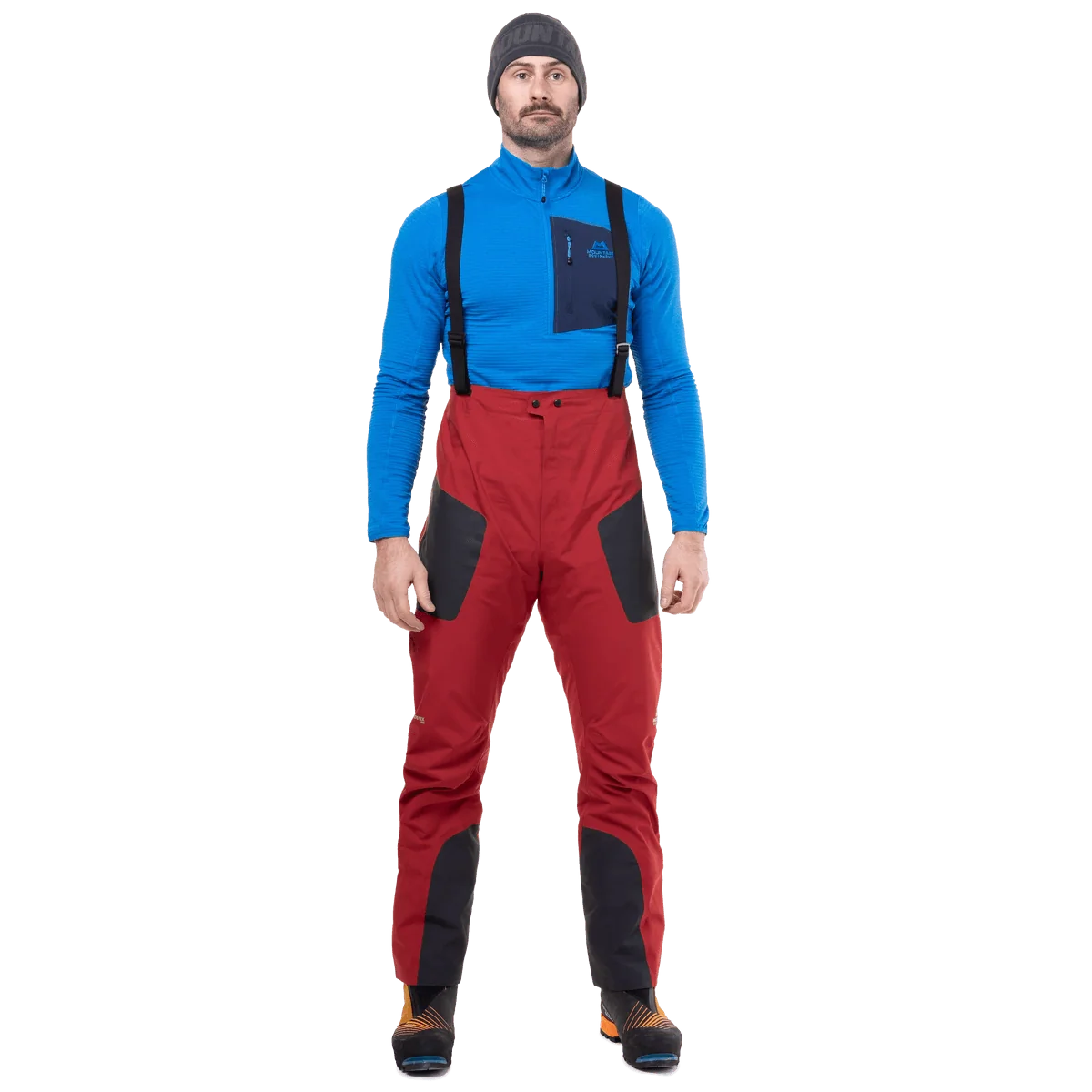 Mountain Equipment Tupilak Men's GORE-TEX Pant in Crimson - Front Model