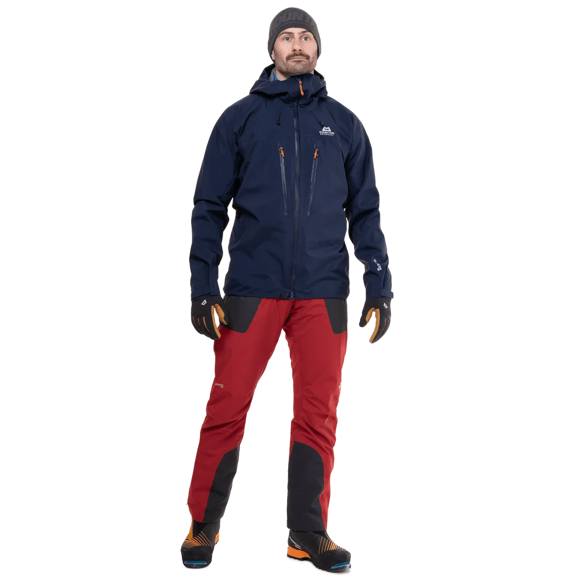 Mountain Equipment Tupilak Men's GORE-TEX Pant in Crimson - Full Length Model