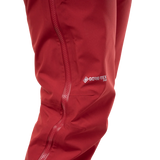 Mountain Equipment Tupilak Men's GORE-TEX Pant in Crimson - Logo Detail Model