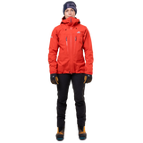 Mountain Equipment Tupilak Women's GORE-TEX Jacket in Chili Red - Front View on Model