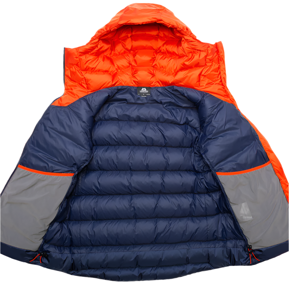 Mountain Equipment Vega Men's Jacket in Atlantic/Cosmos - Baffles Detail