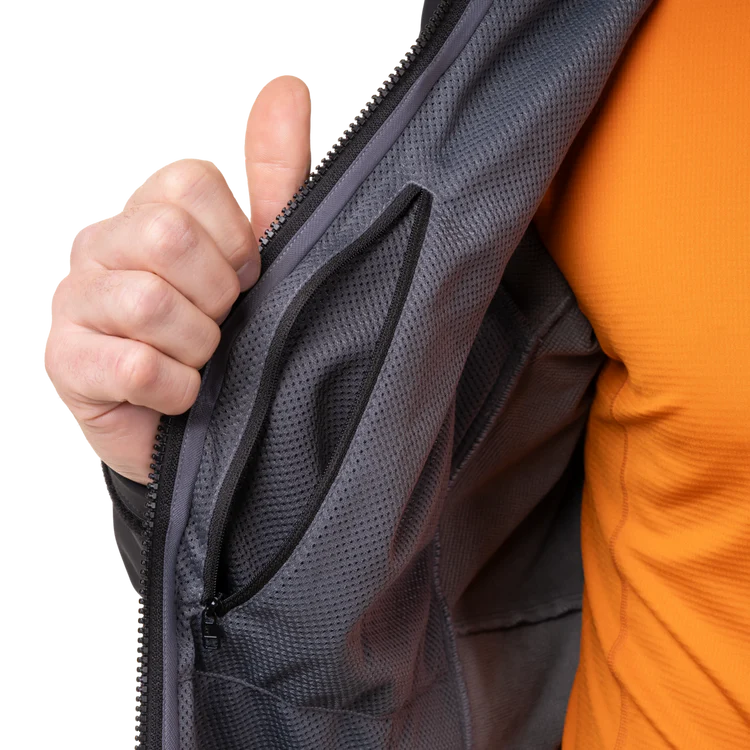 Mountain Equipment Vulcan Men's Jacket in Black - Centre Front Zip