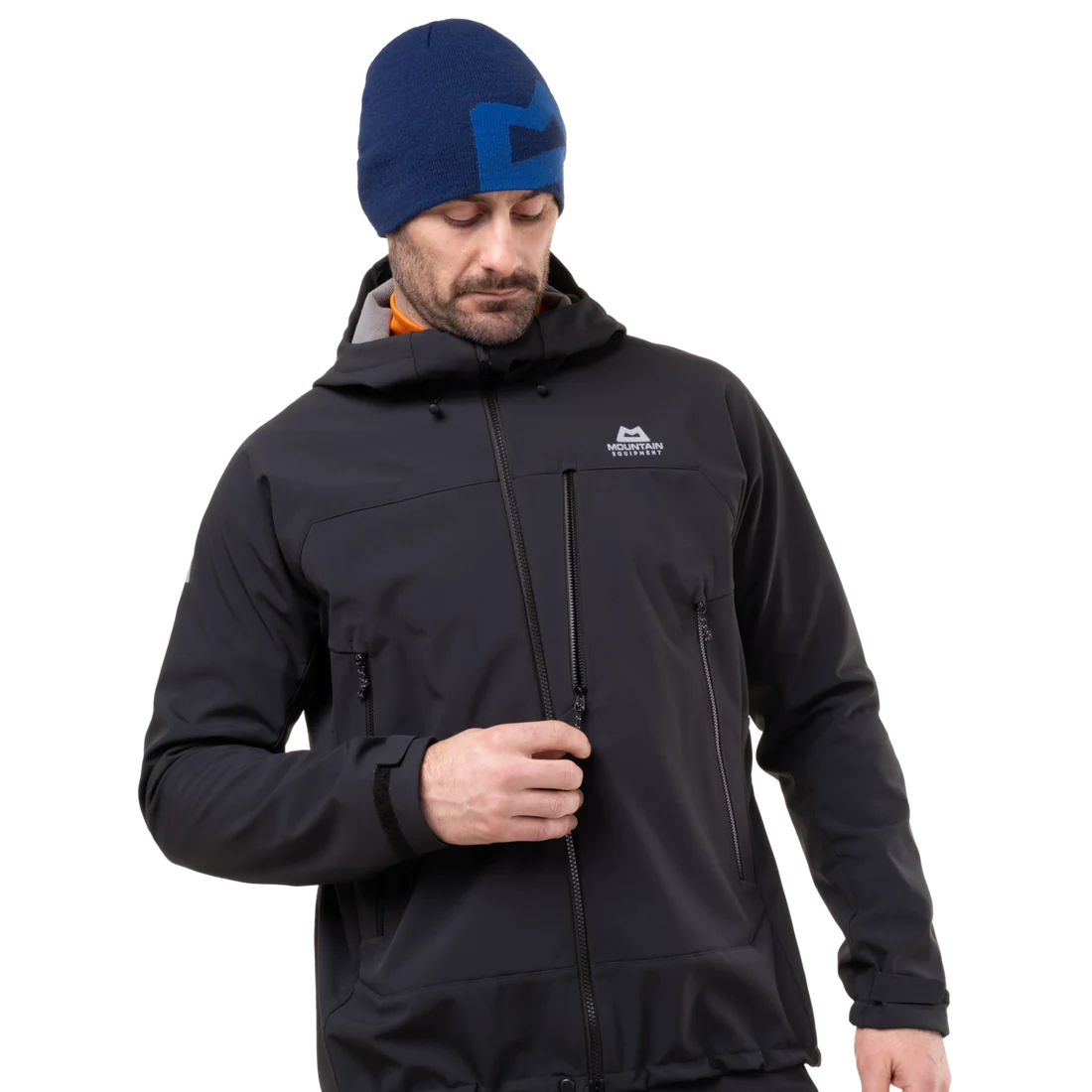 Mountain Equipment Vulcan Men's Jacket in Black - Hood Adjustor