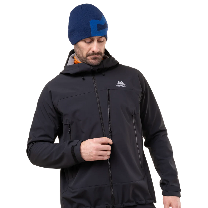 Mountain Equipment Vulcan Men's Jacket in Black - Hood Adjustor