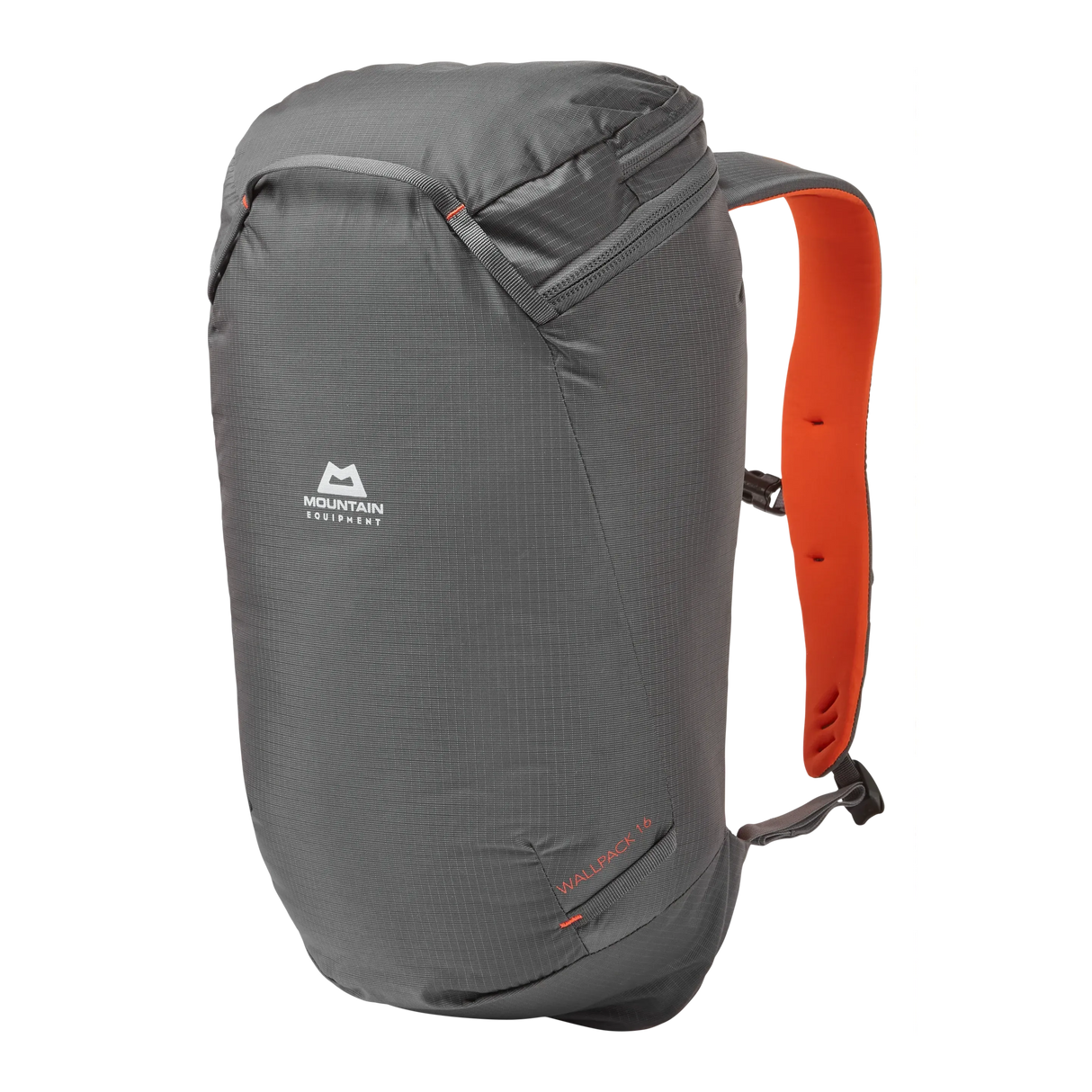 Mountain Equipment Wallpack 16 Backpack in Anvil/Cardinal Orange - Front