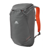 Mountain Equipment Wallpack 20 Backpack in Anvil/Cardinal Orange - Front Angle