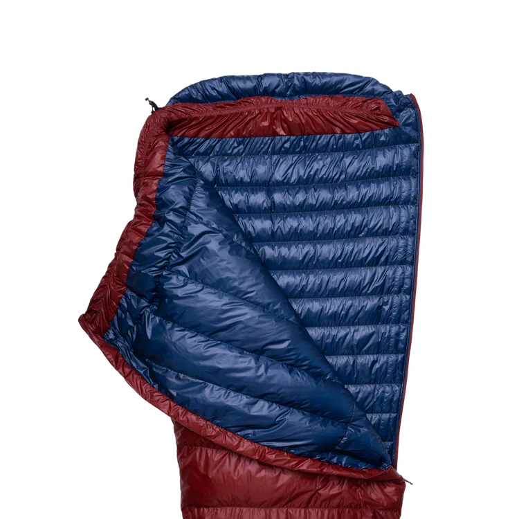 Mountain Equipment Xenith I Sleeping Bag in Merlot - Zip Baffle