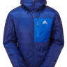 Mountain Equipment Xeros Men's Jacket in Admiral/Atlantic - Flat Lay Front
