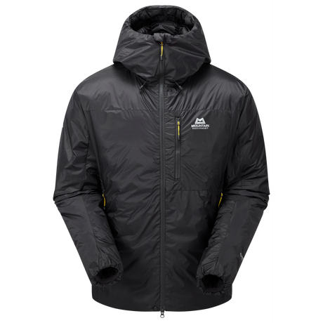 Mountain Equipment Xeros Men's Jacket in Obsidian - Flat Lay Front