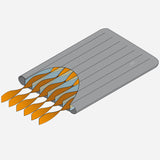 Mountain Equipment Aerostat Down 7.0 Mat Wide Regular (R5.0) Mykonos Blue- Mat Helix Baffle