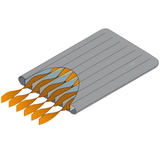 Mountain Equipment Aerostat Down 7.0 Ultra Mat Wide Regular (R5.0) Outdoor Action- Baffle Diagram