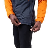 Mountain Equipment Aerotherm Men's Jacket Outdoor Action BlueNights/Ember- Hem Drawcord