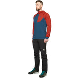 Mountain Equipment Aiguille Hooded Men's Top Outdoor Action Dusk/Red Rock- Side Fit on Model