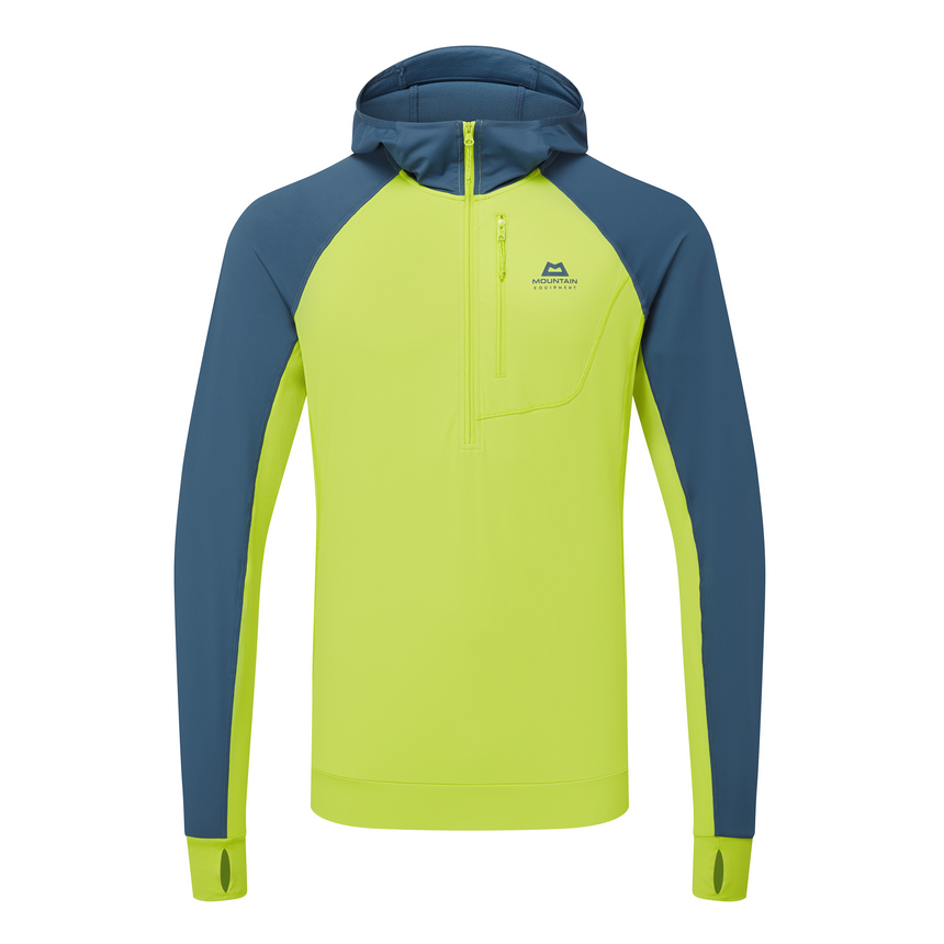 Mountain Equipment Aiguille Hooded Men's Top Outdoor Action Vine/Majolica- Front