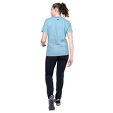 Mountain Equipment Alpenglow Women's Tee Outdoor Action- Back Fit