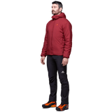 Mountain Equipment Andola Mens Jacket Outdoor Action Merlot- Front Fit on Model