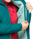 Mountain Equipment Andola Women's Jacket Outdoor Action Deep Teal- Inner Zipped Security Pocket