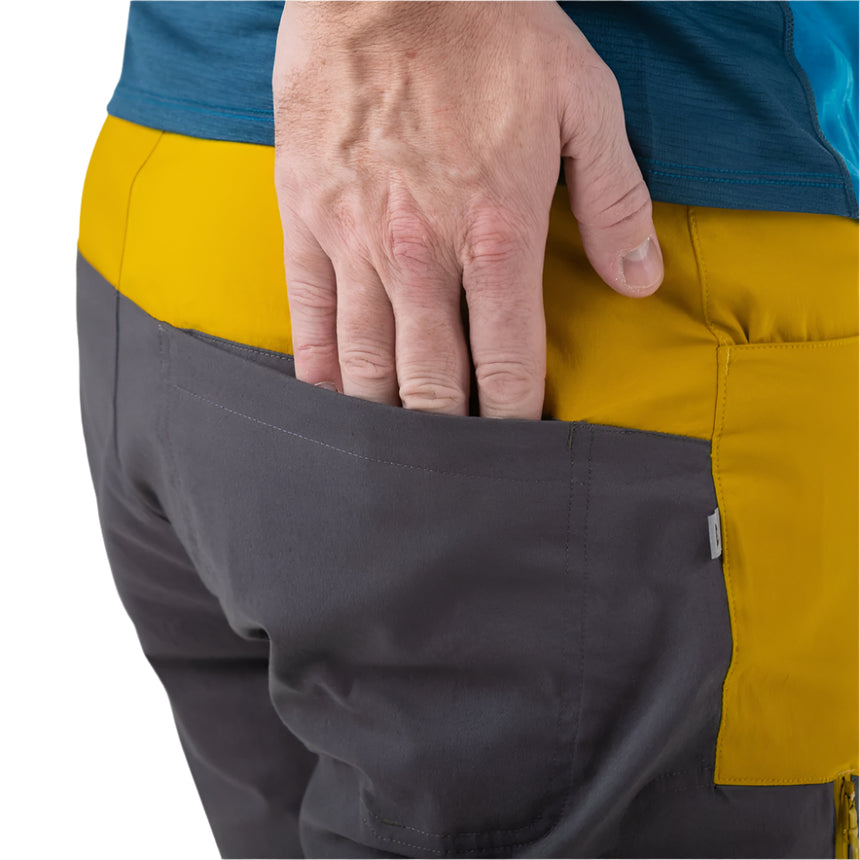 Mountain Equipment Anvil Men's Short Outdoor Action Acid/Anvil Grey- Rear Pocket