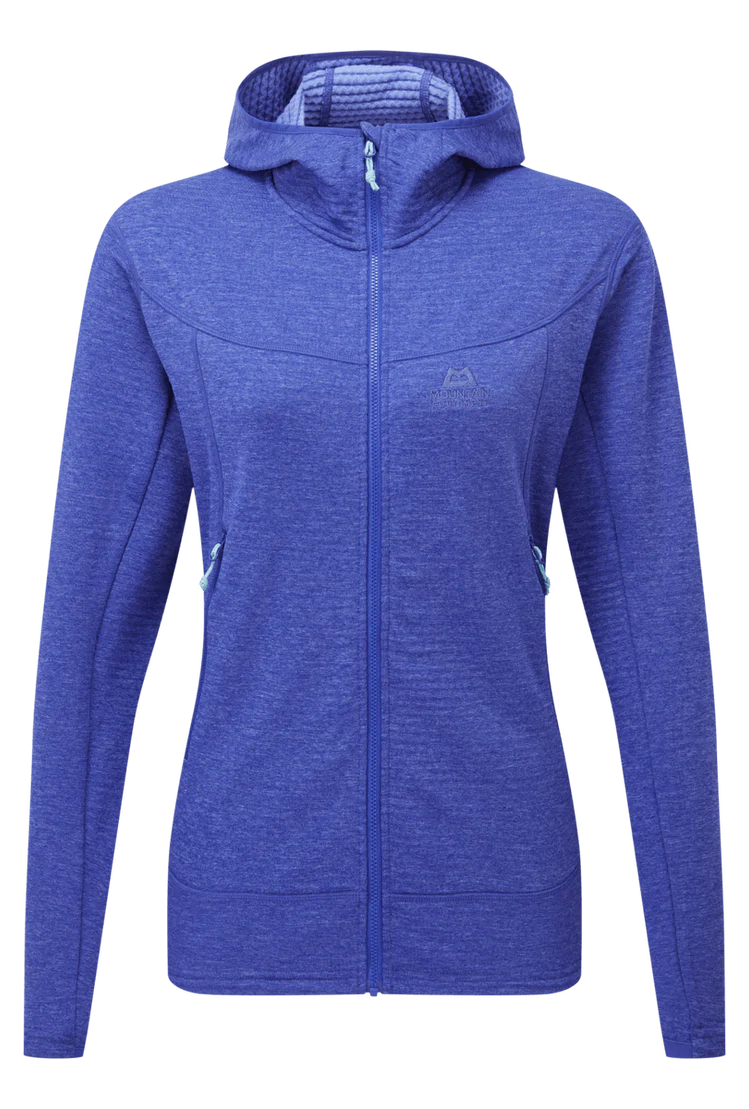 Mountain Equipment Apiro Hooded Women's Jacket Outdoor Action Clematis- Front