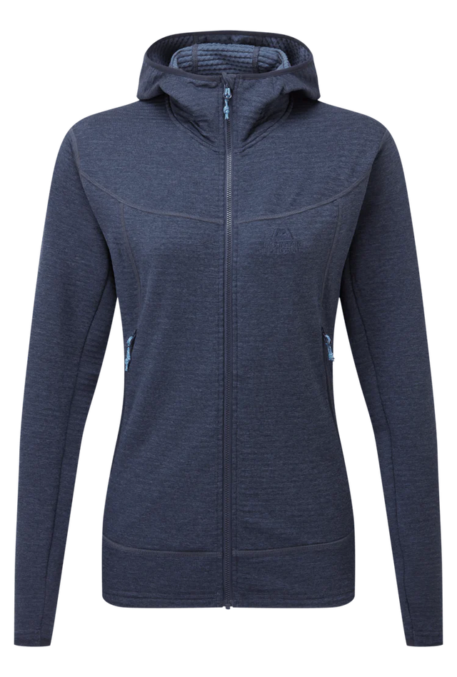 Mountain Equipment Apiro Hooded Women's Jacket Outdoor Action Cosmos- Front