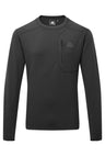 Mountain Equipment Apiro Men's Crew Outdoor Action Black- Front