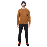 Mountain Equipment Apiro Men's Crew Outdoor Action Walnut- Front Fit