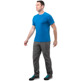 Mountain Equipment Approach Men's Pant Outdoor Action Blue Nights- Front Fit on Model
