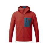Mountain Equipment Arrow Hooded Men's Jacket Outdoor Action RedRock/Dusk- Front