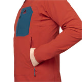 Mountain Equipment Arrow Hooded Men's Jacket Outdoor Action RedRock/Dusk - Hand Pocket