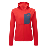 Mountain Equipment Arrow Hooded Women's Jacket Outdoor Action Chili Red/Dusk- Front