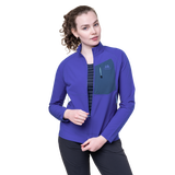 Mountain Equipment Arrow Women's Jacket Outdoor Action Clematis/Dusk - Center Front Zip