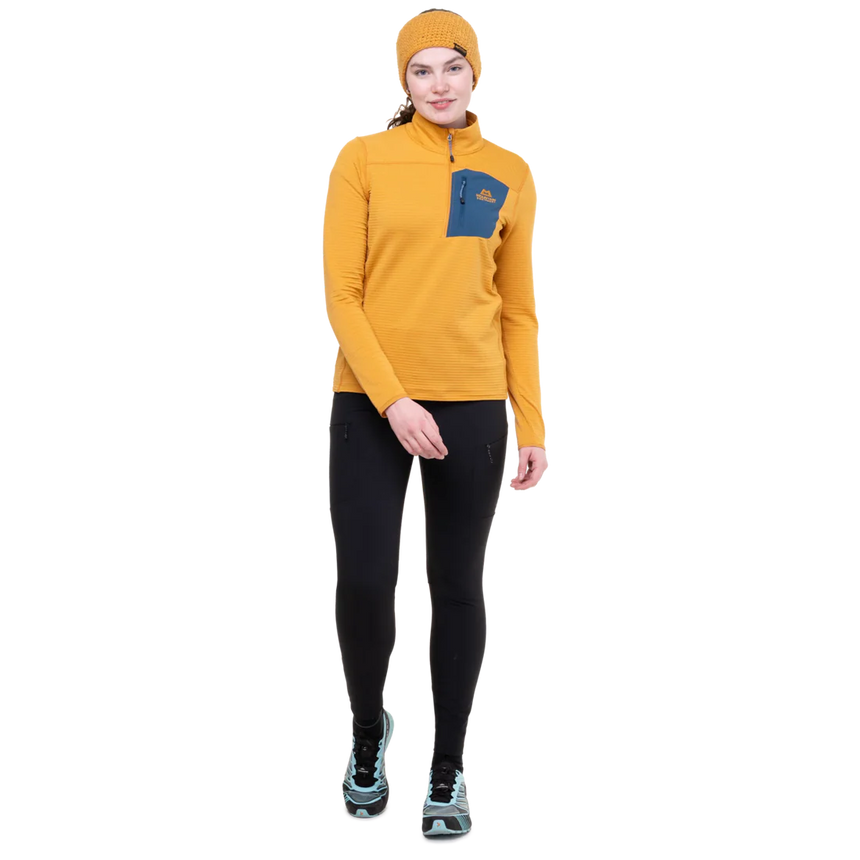 Mountain Equipment Austra Women's Tight Outdoor Action Dusk- Front Fit on Model