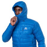 Mountain Equipment Baltoro Men's Jacket Outdoor Action Atlantic Blue- Center Front Zip