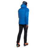 Mountain Equipment Baltoro Men's Jacket Outdoor Action Atlantic Blue- Full Back View