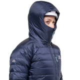 Mountain Equipment Baltoro Women's Jacket Outdoor Action Cosmos- Mountain HC Insulated Hood