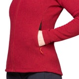Mountain Equipment Braldu Hooded Women's Jacket Outdoor Action Merlot- Zipped Hand Warmer Pockets