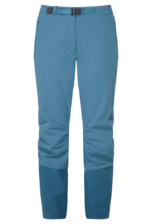 Mountain Equipment Chamois Women's Pant (AC) Outdoor Action IndianTeal/Maj- Front