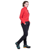 Mountain Equipment Chamois Women's Pant Outdoor Action Black- Side Fit on Model