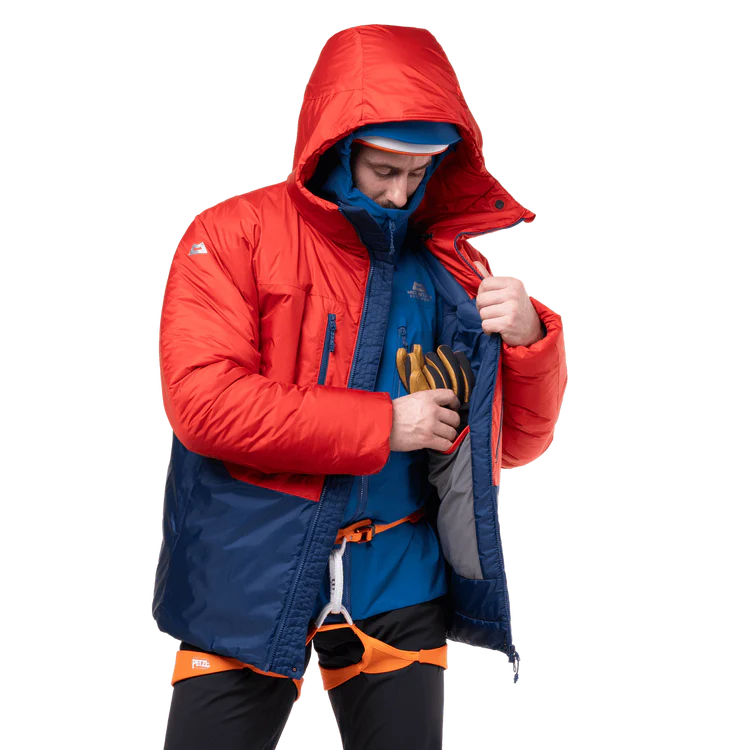 Mountain Equipment Citadel Men's Jacket Outdoor Action Admiral/Chili- Inner Pocket