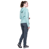Mountain Equipment Comici Women's Pant Outdoor Action Ombre Blue- back fit on model