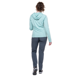Mountain Equipment Comici Women's Pant Outdoor Action Ombre Blue- back fit on model