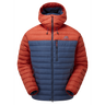 Mountain Equipment Earthrise Hooded Men's Jacket Outdoor Action Dusk/RedRock- Front