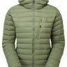 Mountain Equipment Earthrise Hooded Women's Jacket Outdoor Action Four Leaf Clover- Front