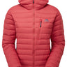 Mountain Equipment Earthrise Hooded Women's Jacket Outdoor Action Rosewood- Front
