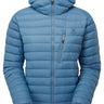 Mountain Equipment Earthrise Hooded Women's Jacket Outdoor Action Stellar Blue- Front